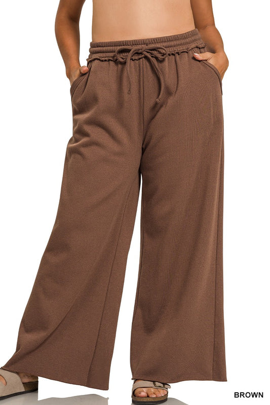Fleece Wide Leg Pants