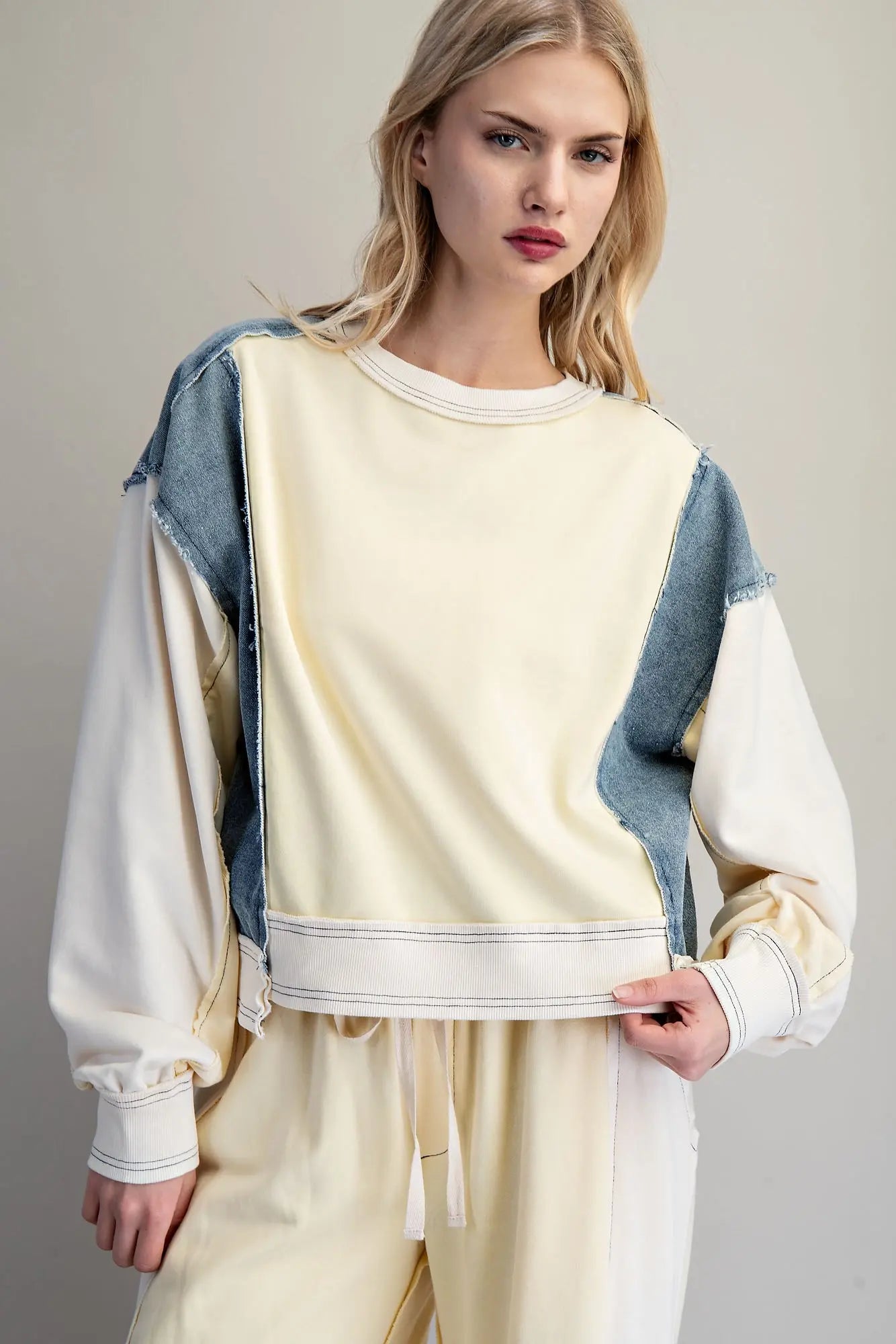 Color Block Pullover