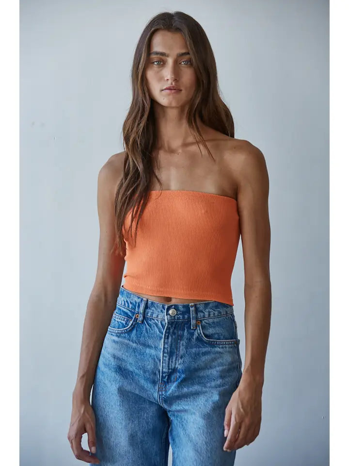 Seamless Ribbed Tube Top