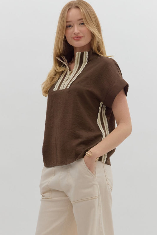 Crochet Trim Top