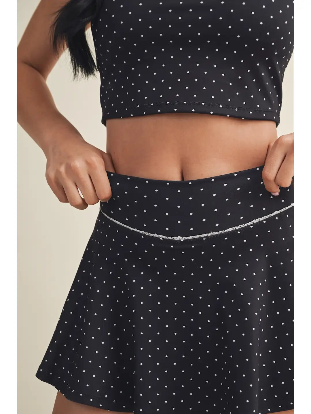Black and White Polka Dot Set