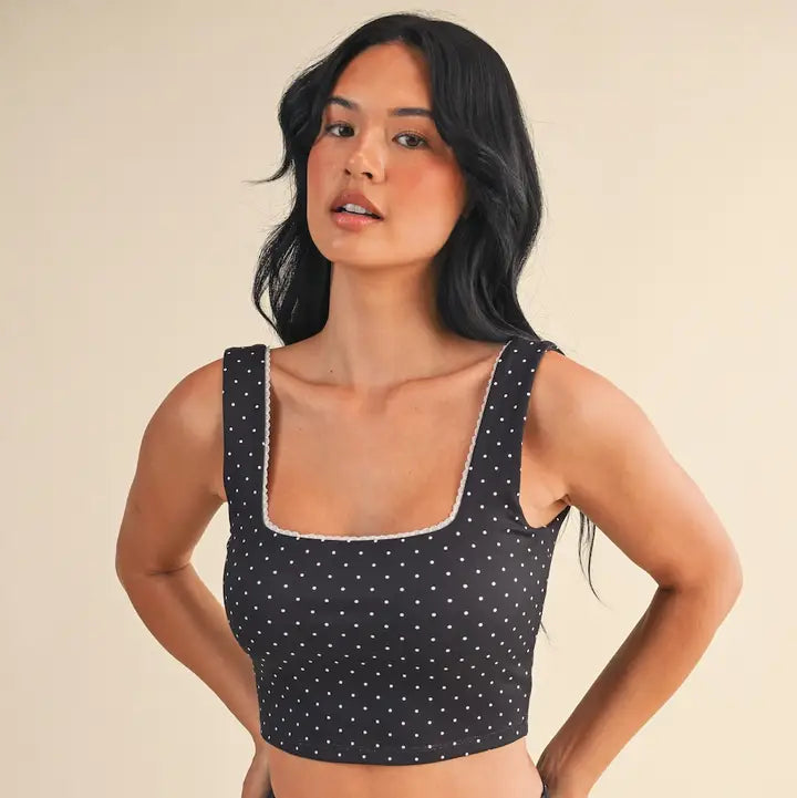 Black and White Polka Dot Set