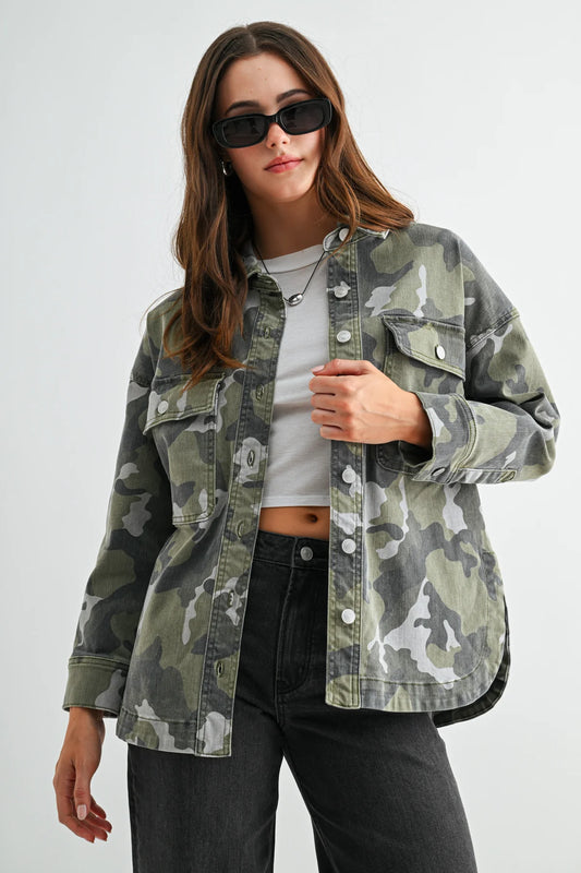 Camo Shacket