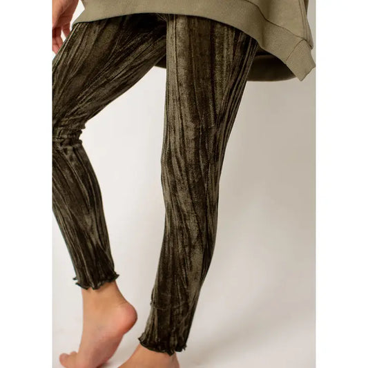 Kids Myla Leggings in Burnt Olive