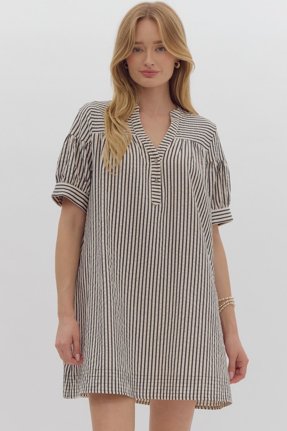 Seersucker Stripe Dress