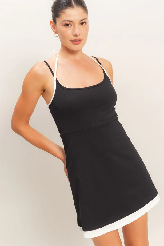 Black Spaghetti Strap Dress
