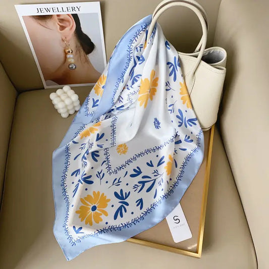 Blue and Yellow Scarf