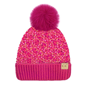 Girls Sequin Beanie