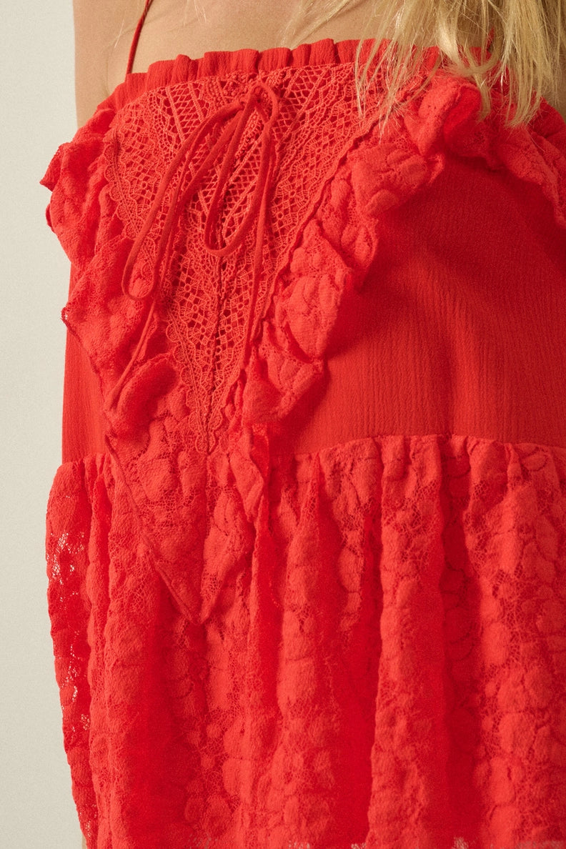 Guaze and Lace Cami