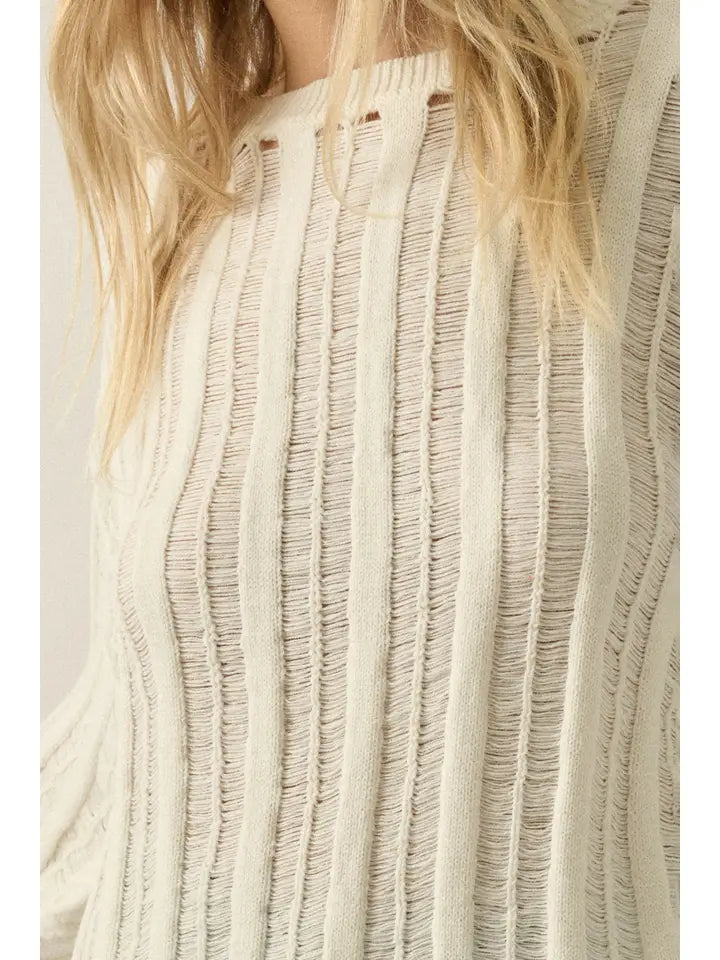 Off White Ladder Sweater