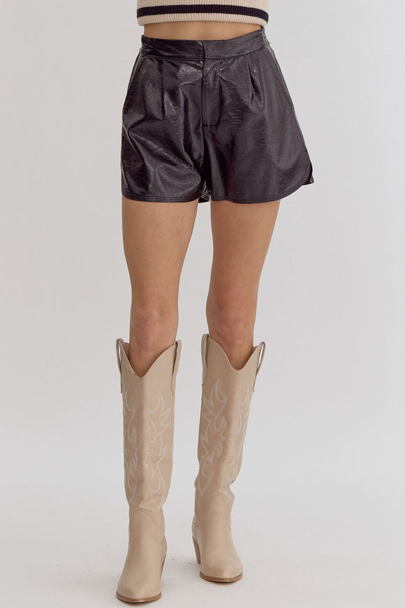 Faux Leather shorts