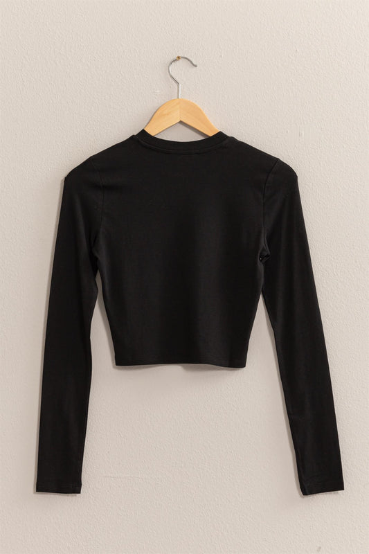 Long Sleeve cropped tee