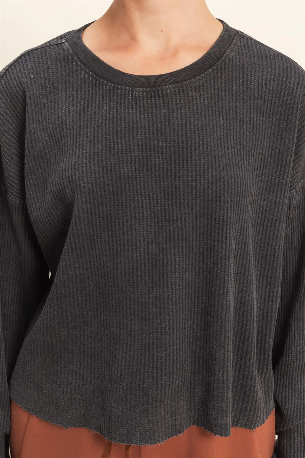 Waffle Long Sleeve Top