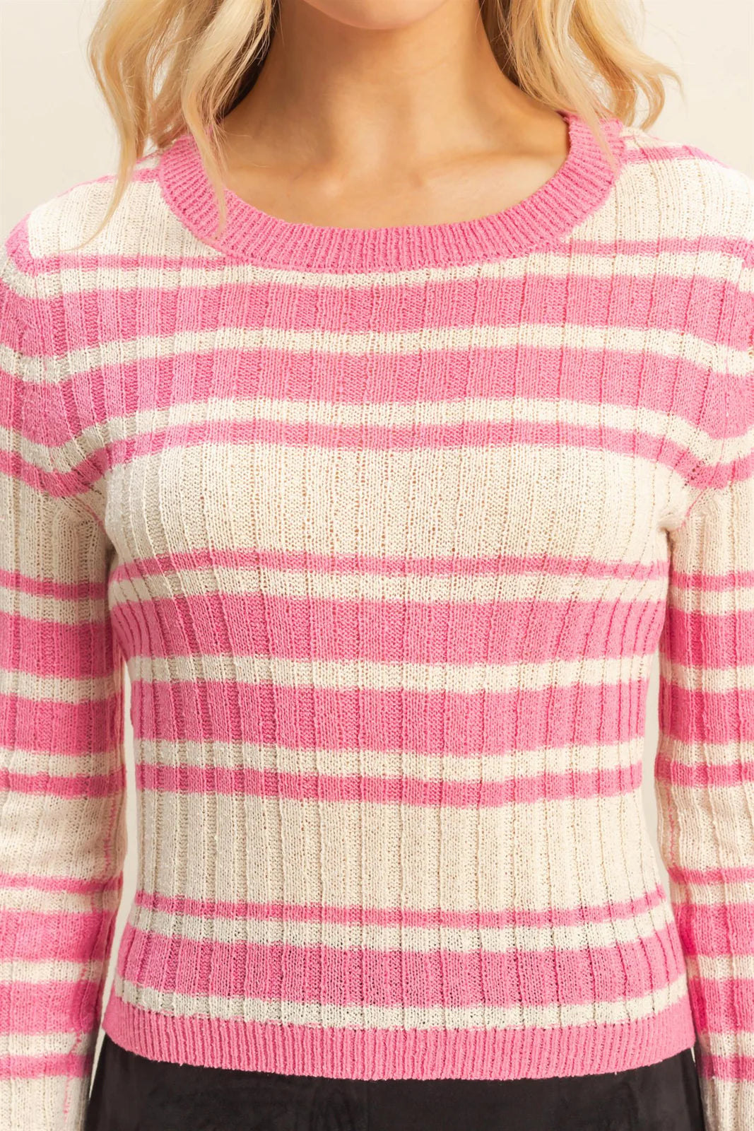 Horizontal Striped Crew