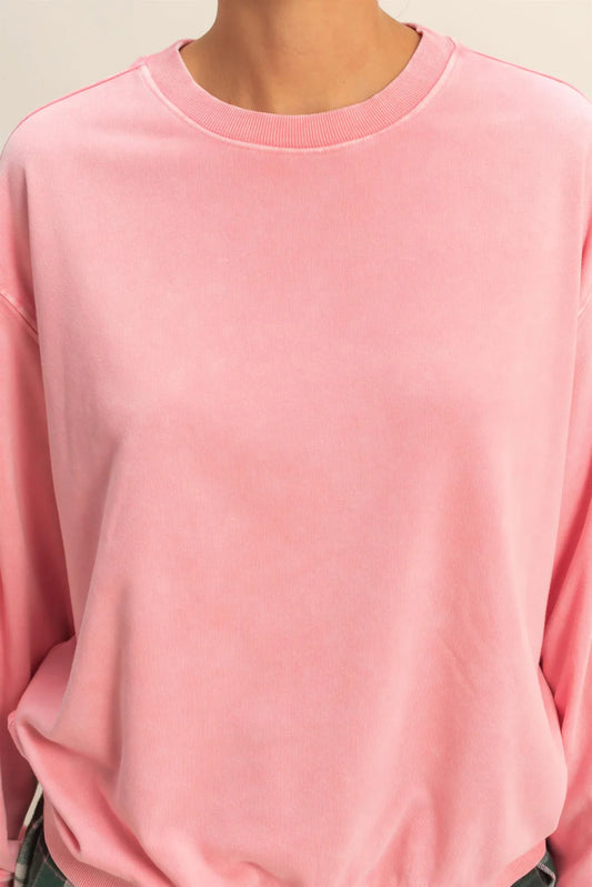 Oversized Mineral Washed Sweatshirt