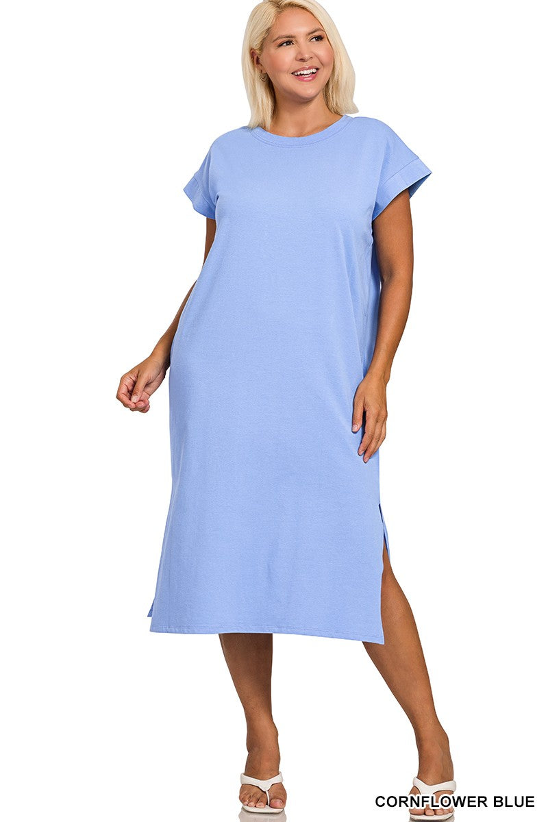 Plus Midi Tee Dress