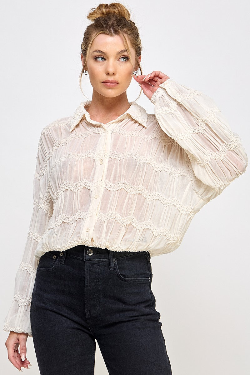 Romantic Sheer Blouse