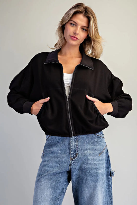 Ruched Pocket Jacket