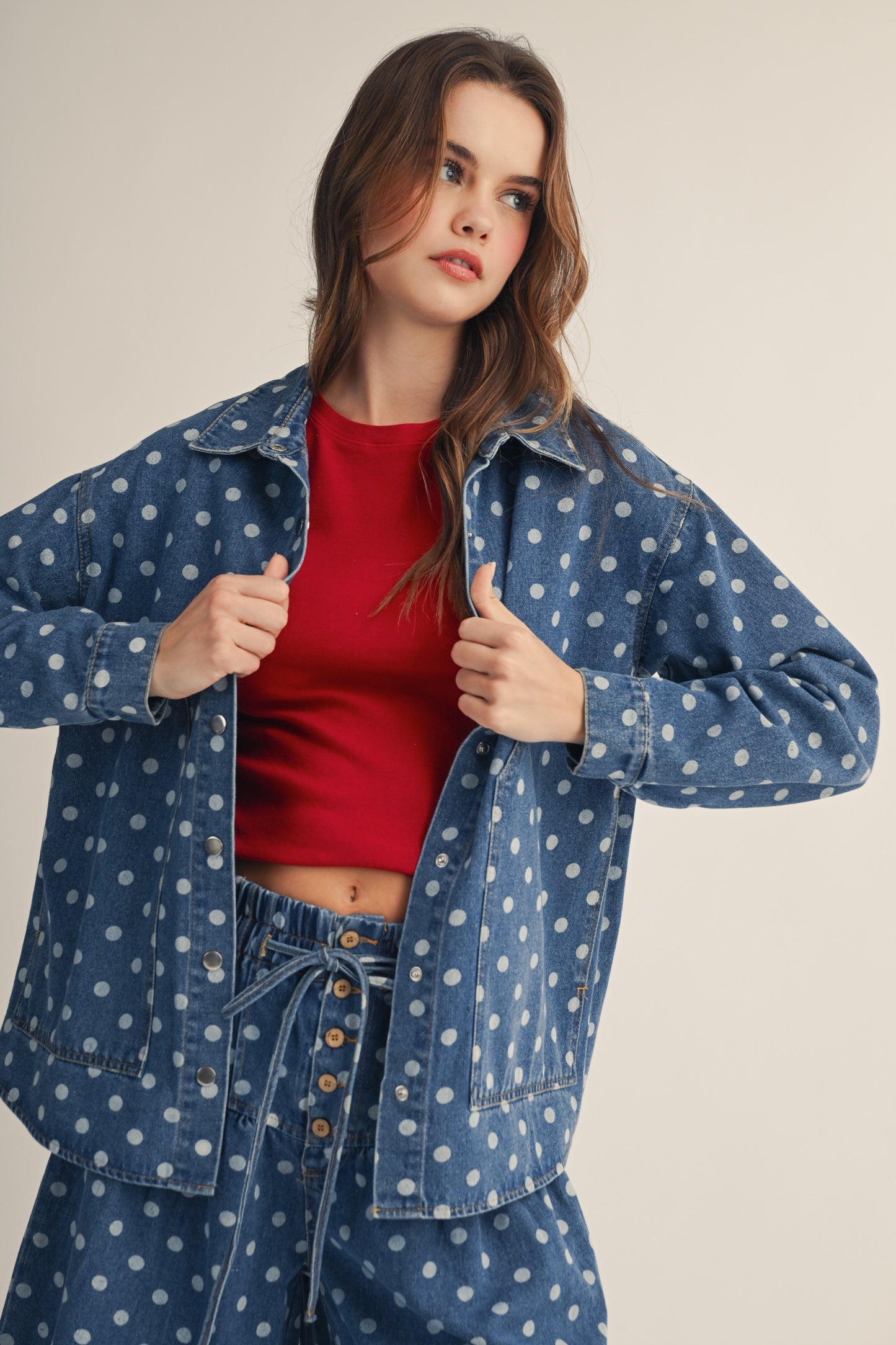 Vintage Polka Dot Shacket