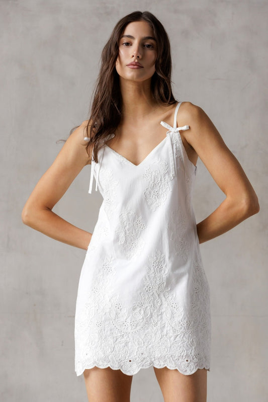 White Eyelet Dress