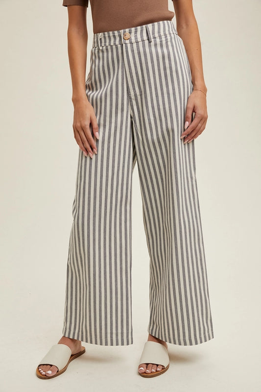 Striped Wide Leg Pant