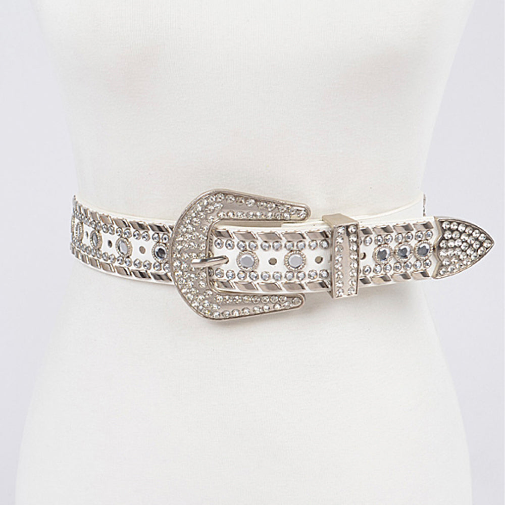 Rhinestone and Stud Belt