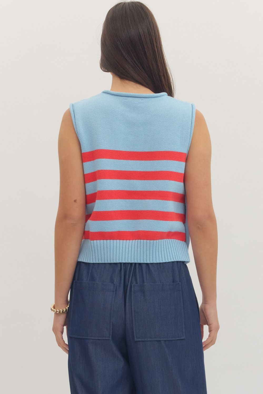 Gold Button Sweater Vest