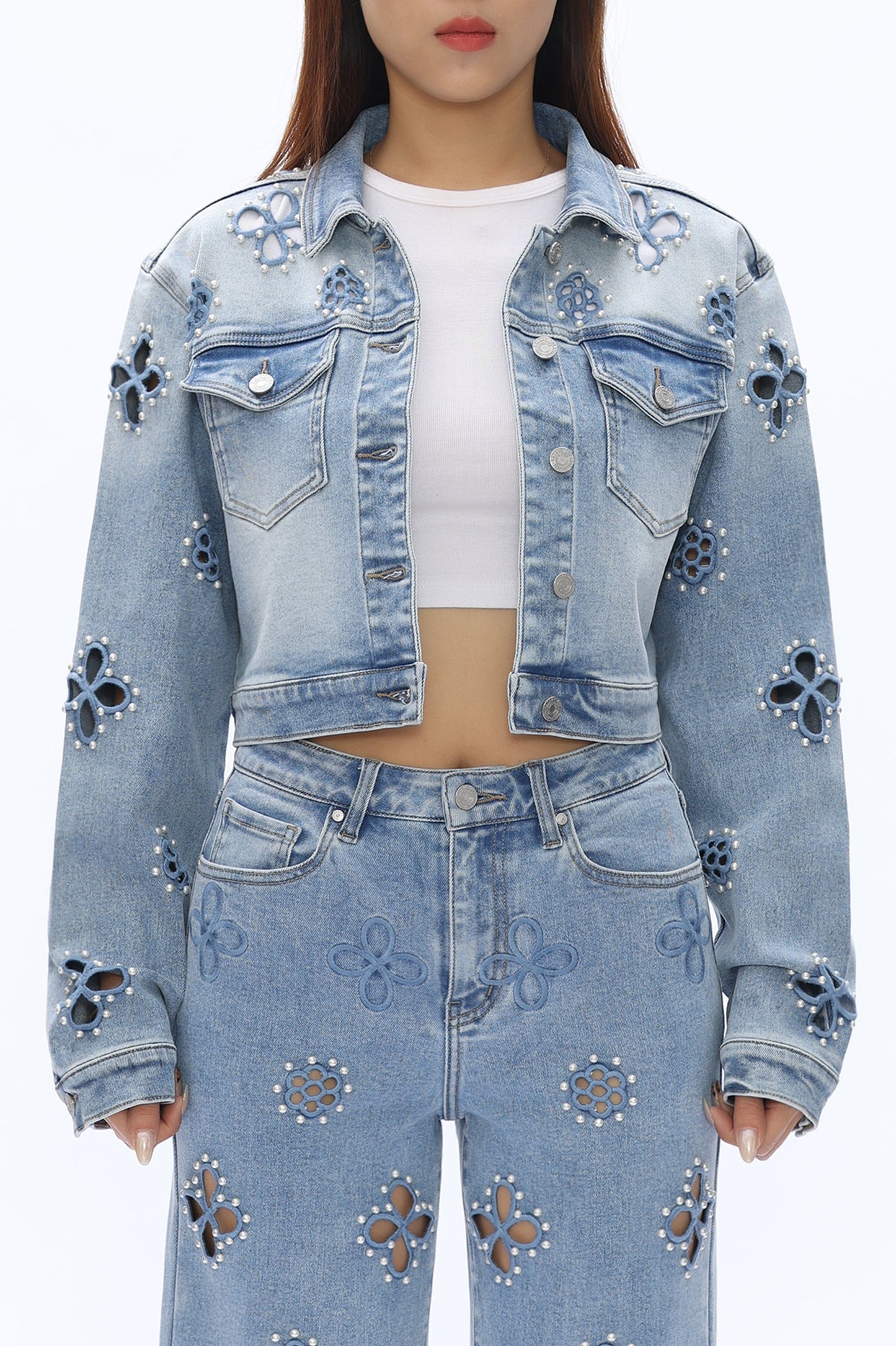 Boston Cropped Denim Jacket