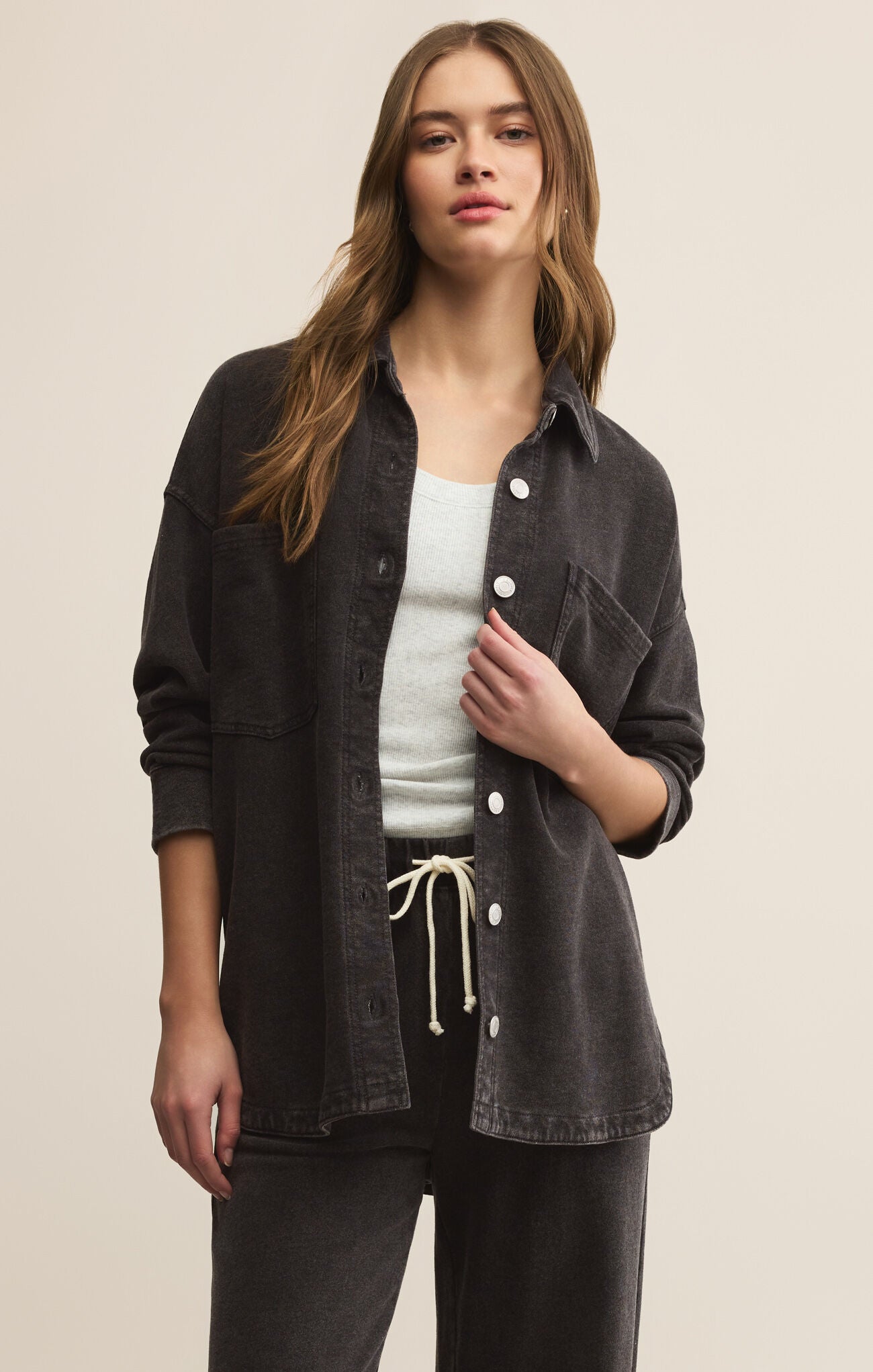 ALL DAY KNIT DENIM JACKET