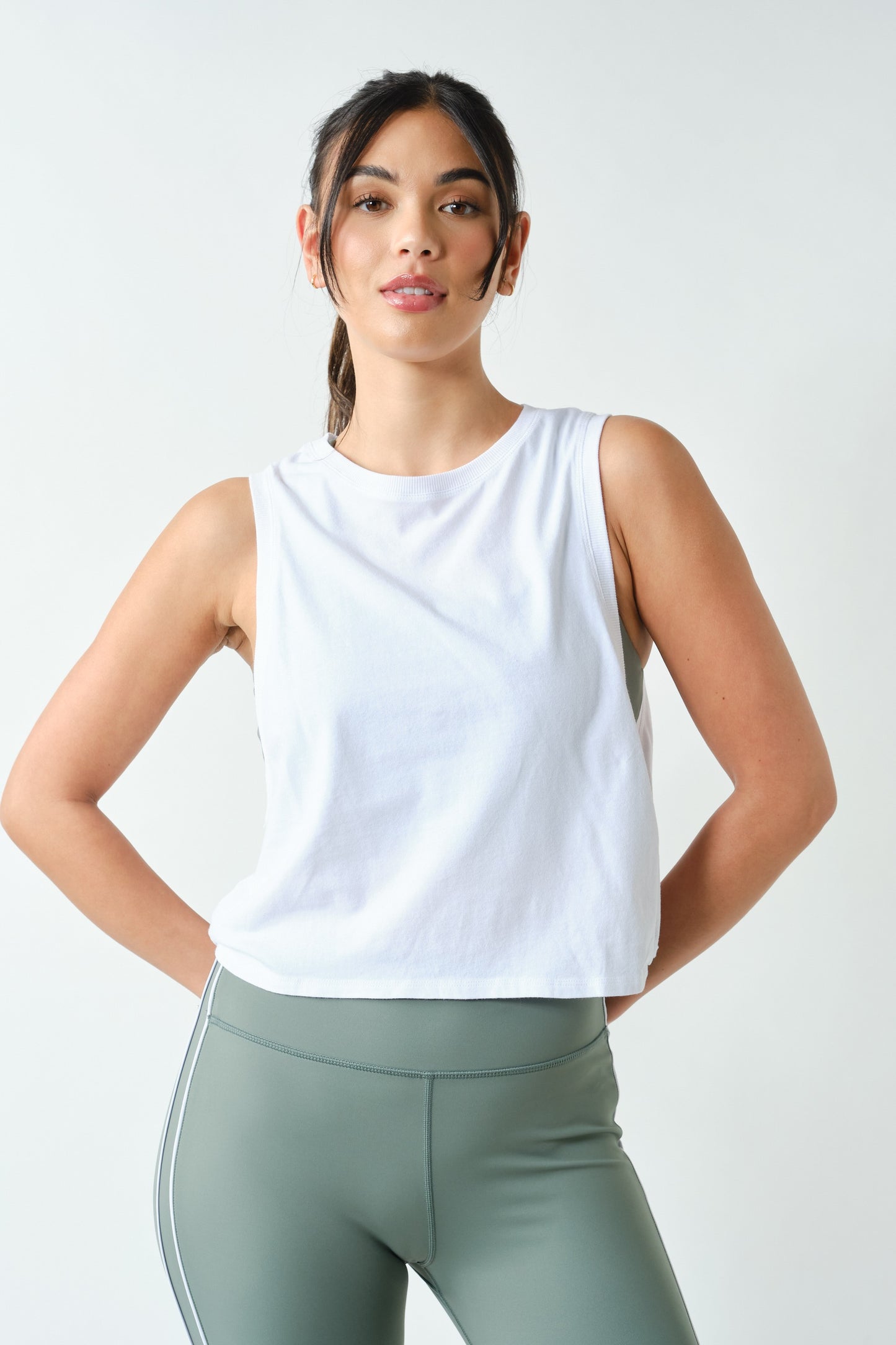 White Active Tank