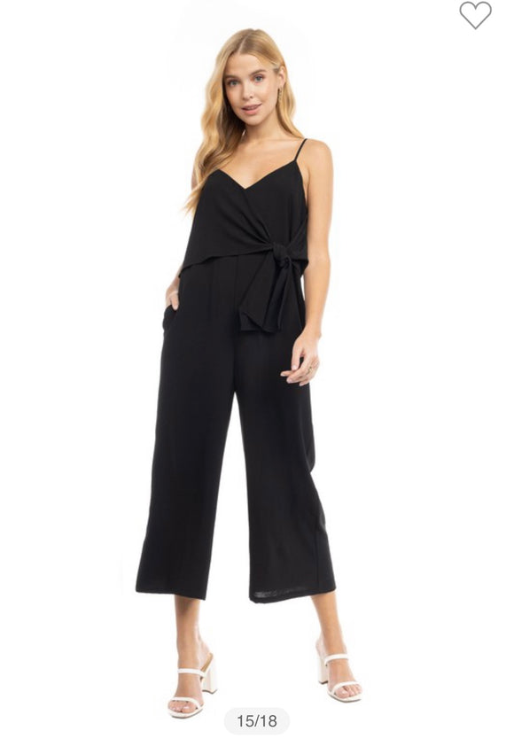 Wrapped front jumpsuit