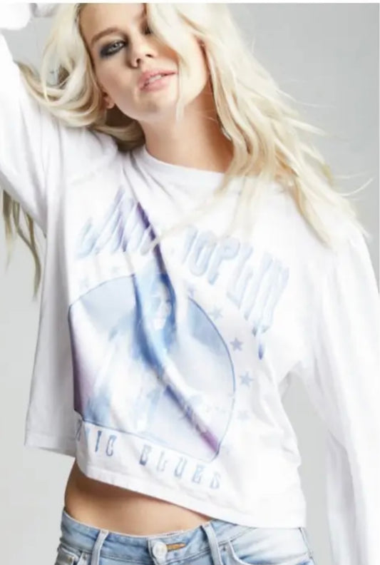 Janis Joplin Puff Sleeve Tee