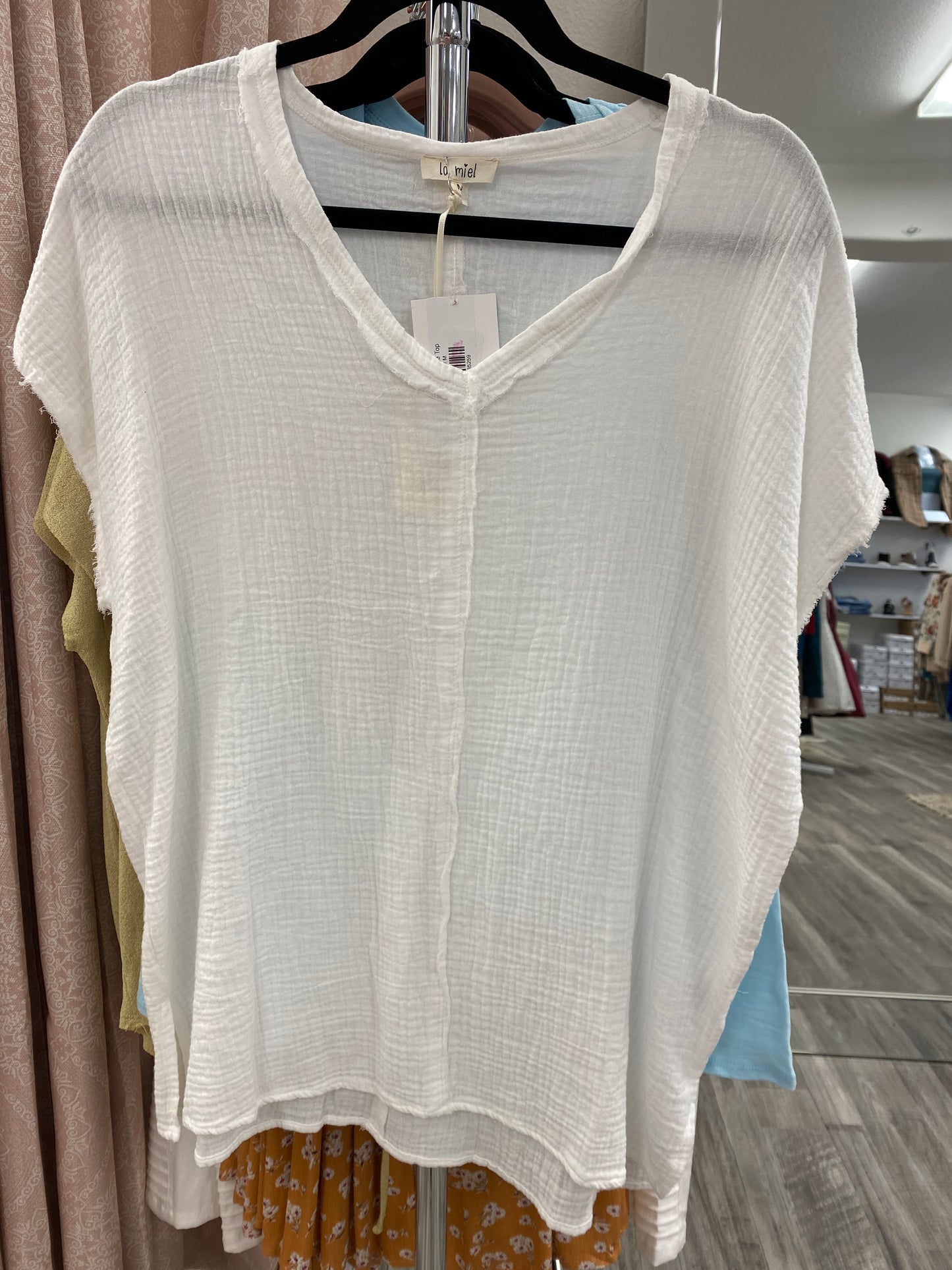 White Gauze Top