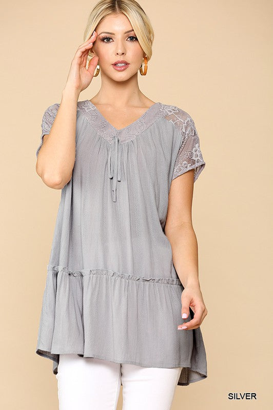 Silver Tunic top