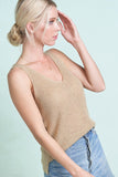 Sleeveless Sweater Top