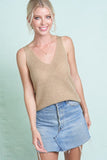 Sleeveless Sweater Top