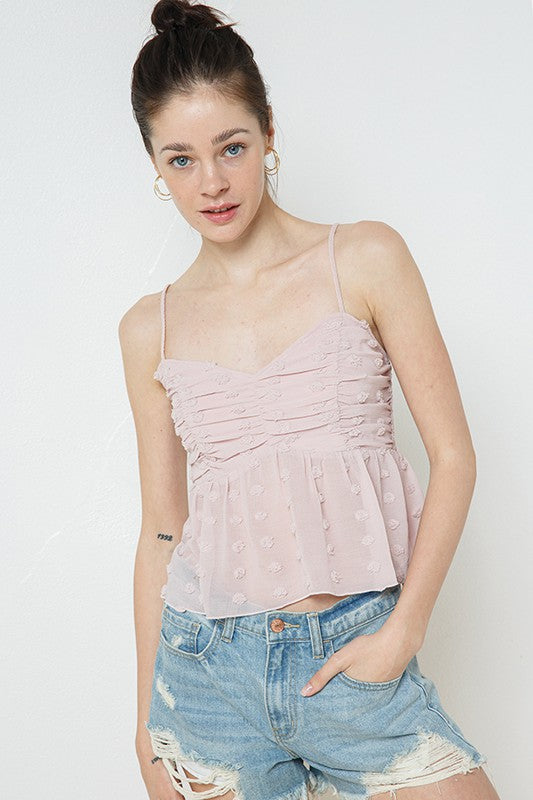 Sheer Ruffle Tank