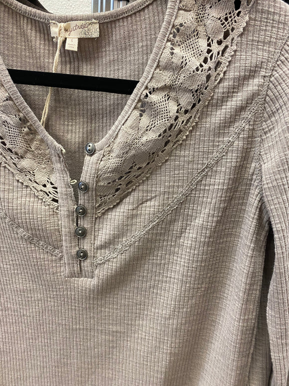 Lovely in Lace Henley