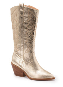 Hey Girl Gold Howdy Boot