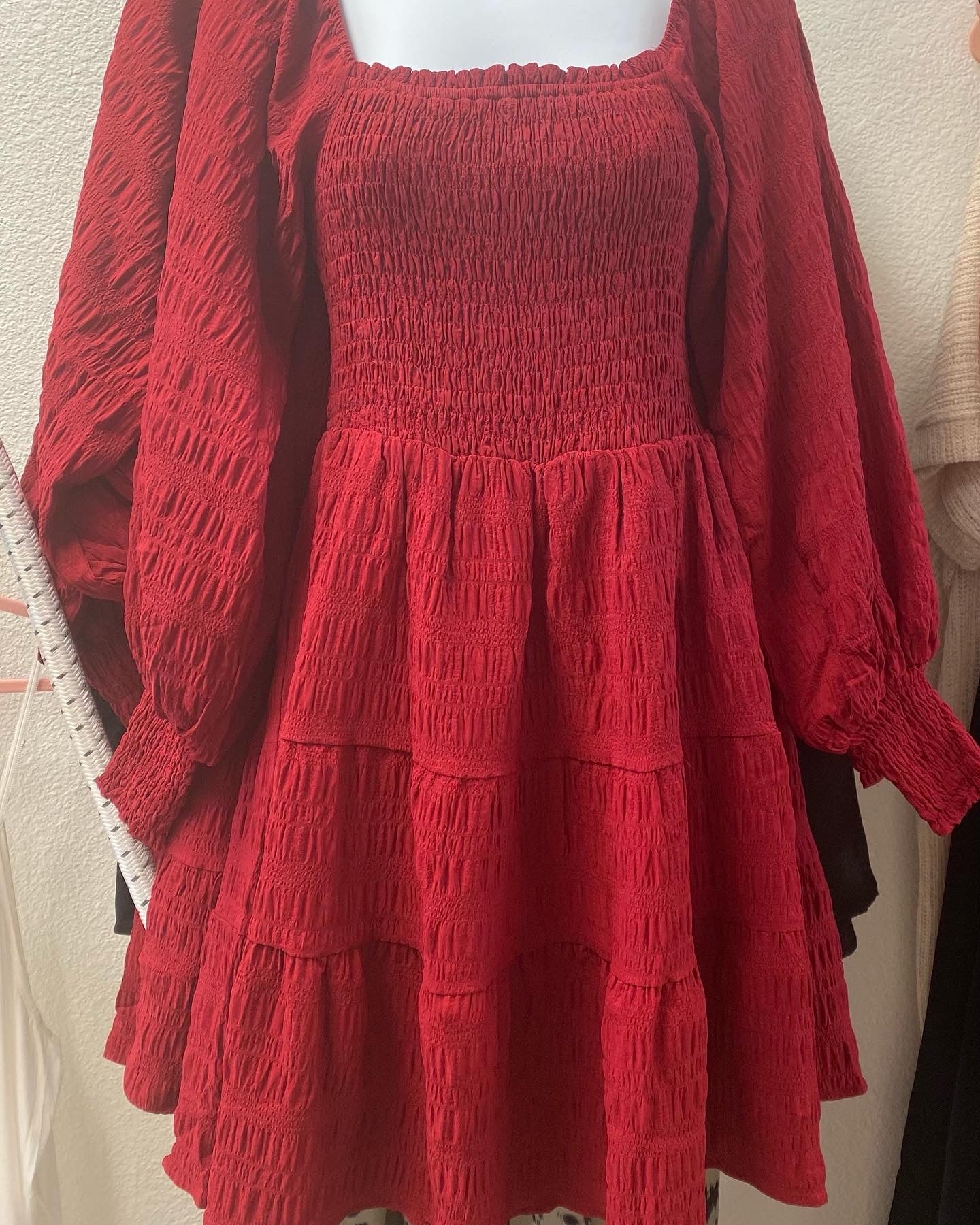 Smocking WIne Dress