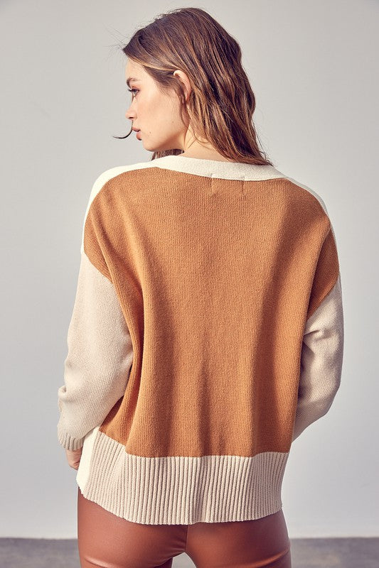 Color Contrast Cardigan