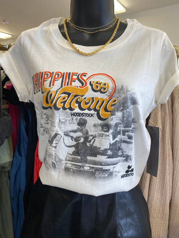 Welcome Hippies Tee