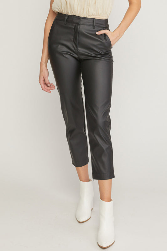 Faux Leather Pants