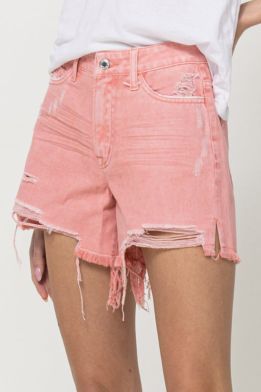 Washed Pink Cut-off