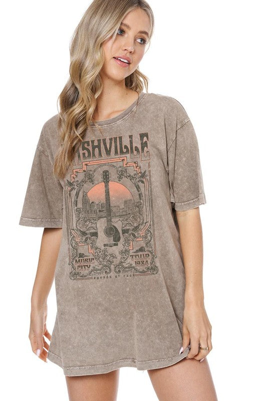 Nashville Music City Tour Graphic Tee