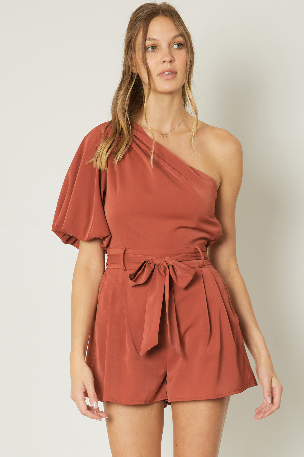 One Shoulder Romper