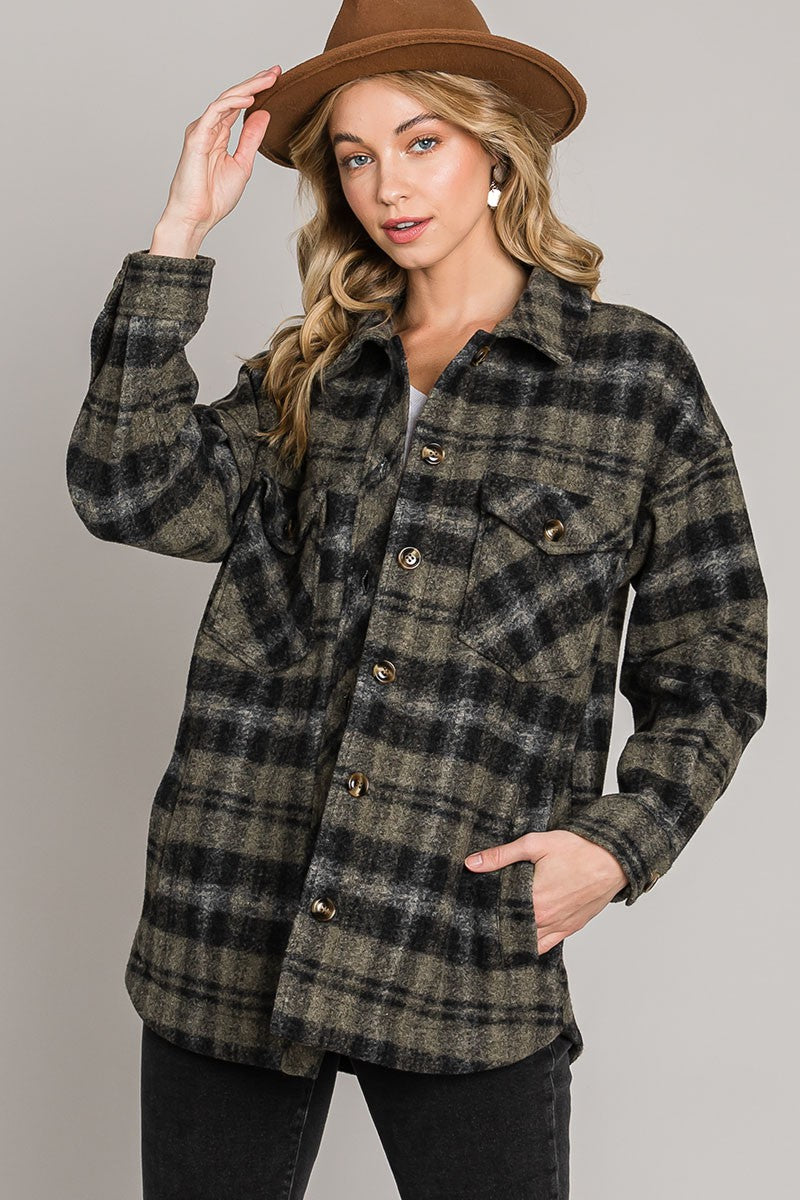 Plaid Fleece Shacket