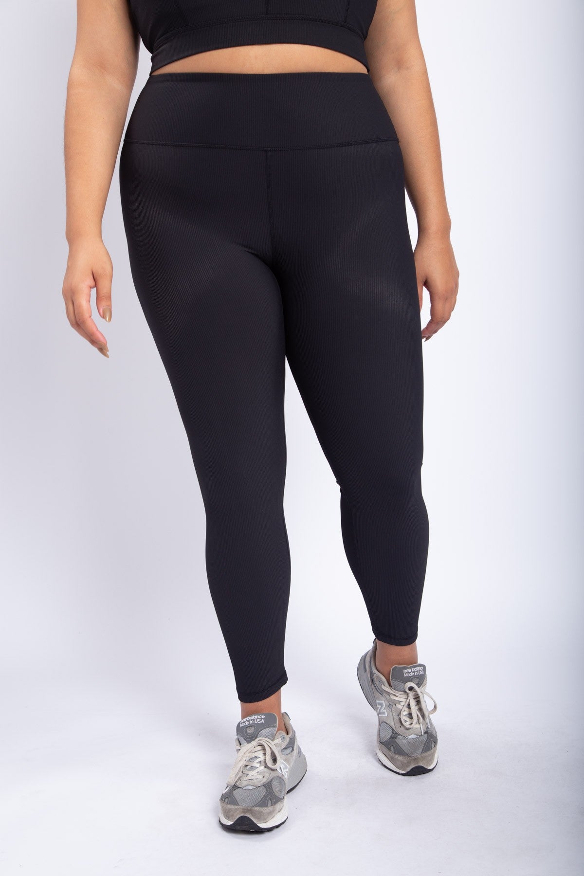 Ribbed High Waist Leggings Curvy