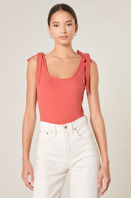 Ripley Ribbed Scoop Neck Cropped Tank