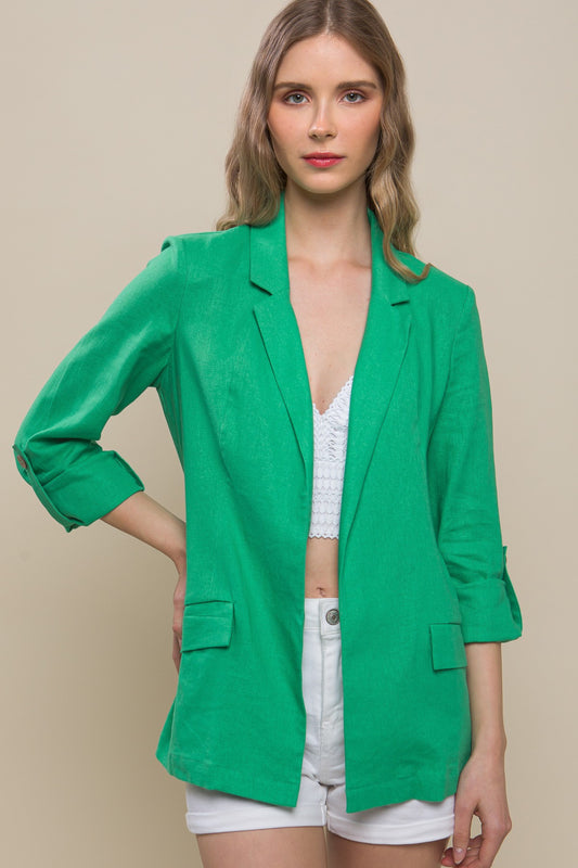 Linen Blend Blazer